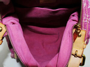 Louis Vuitton Denim Baggy Pink Monogram